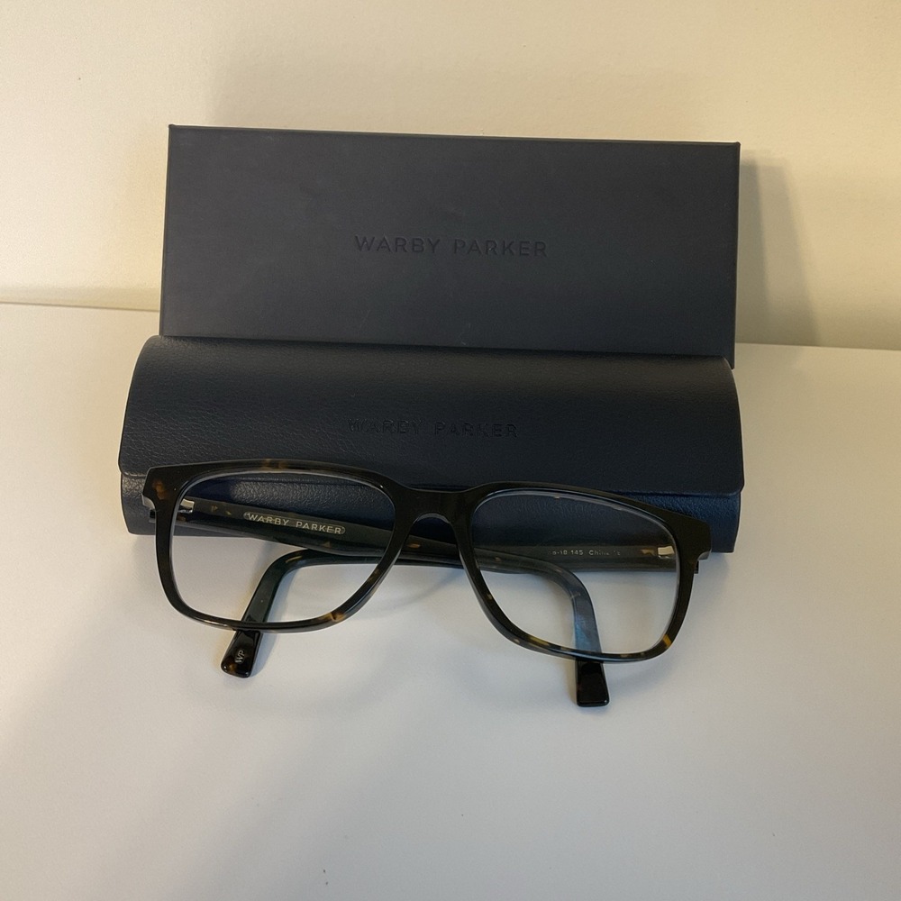 Warby Parker Eyeglasses Gilbert W 200 Whiskey Tortoise Square Frame 55 18 145 - Picture 6 of 6
